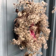 Handmade Luxury Elm Wreath “Clematis Clouds”