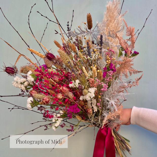 “Pretty in Pink” Dried Flower Bundle