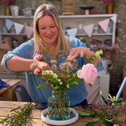 “Flourish” Summer Subscription – Blooms + Vessel + Weekly Styling Demo Video