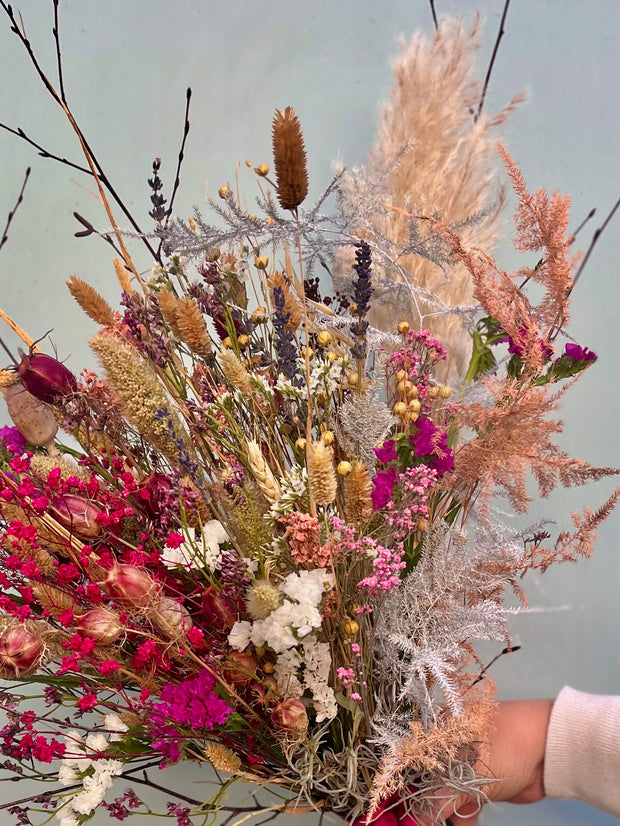 “Pretty in Pink” Dried Flower Bundle