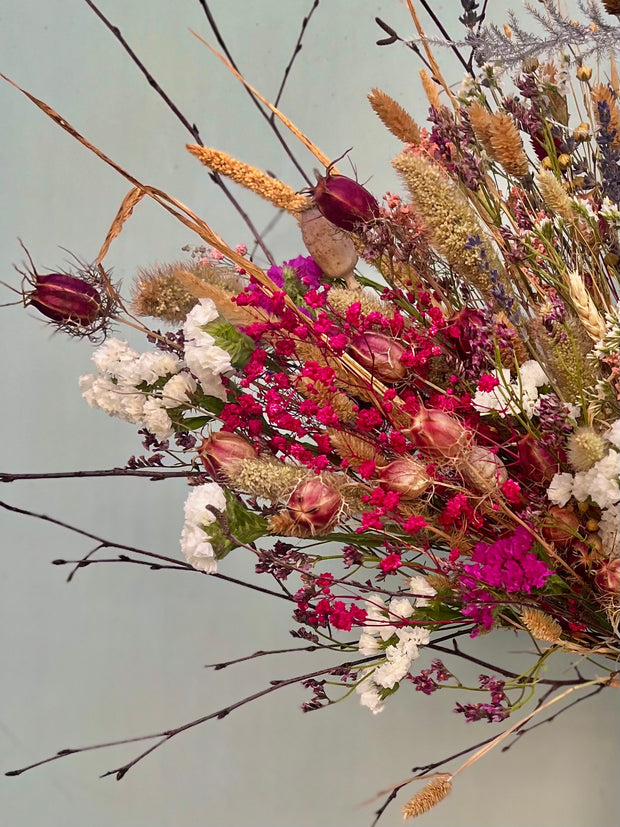 “Pretty in Pink” Dried Flower Bundle