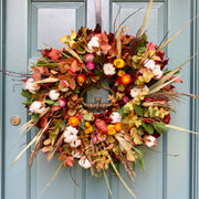 Autumn Dried Flower Wreath Making Workshop: Saturday, October 7th, 10-1pm