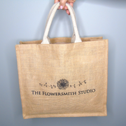 The Flowersmith Studio Hessian Shopper