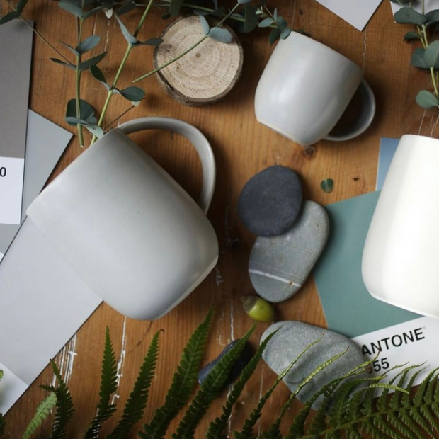 Handmade Porcelain Mugs by Kate McGuane Ceramics