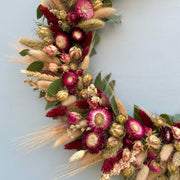 DIY Dried Flower Wreath Making Kit & Online Video Tutorial “All You Need is Love”