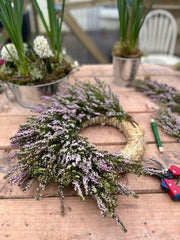 Pre Order: Handmade Fresh Irish Heather Wreath