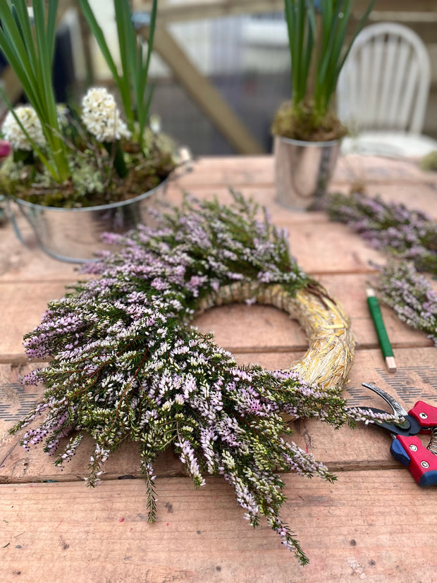 Handmade Fresh Irish Heather Wreath