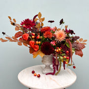 Luxury Autumn Urn Arrangement Workshop: Saturday, October 21st, 10-12:30pm