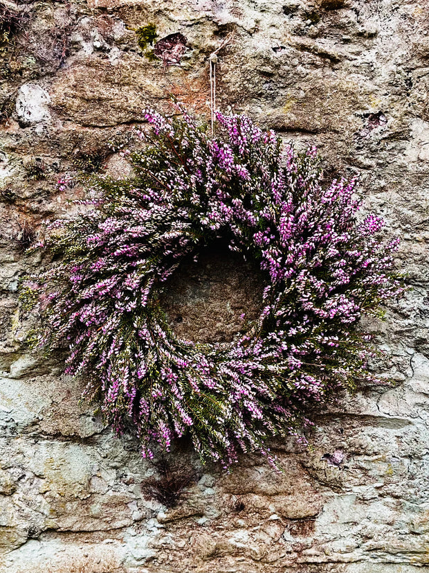 Handmade Fresh Irish Heather Wreath