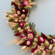 Handmade Dried Flower Hoop Wreath “All You Need Is Love”