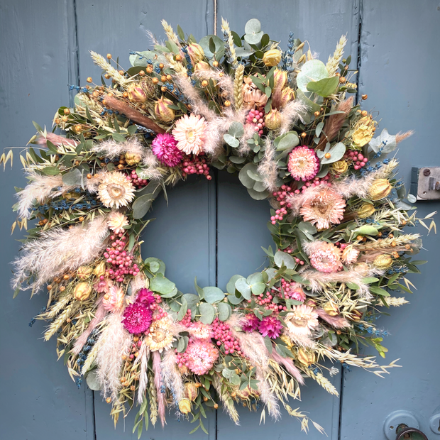 DIY Dried Flower Wreath Making Kit & Online Video Tutorial