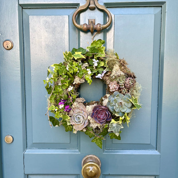Living Wreath Workshop: Thursday, March 13th, 10-12pm